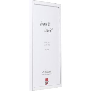 Effect Massivholz-Bilderrahmen Profil 39 weiß 45x60 cm Antireflexglas