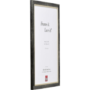 Фоторамка Effect из дерева профиль 40 Платина 35x100 см с антирефлексным стеклом