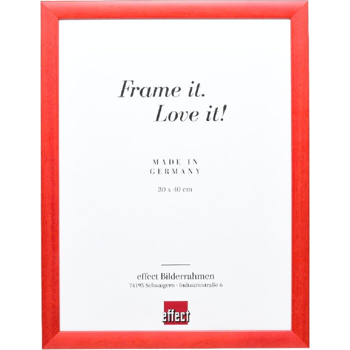 Фоторамка Effect из дерева профиль 43, лachs, 18x27 см, антирефлект-стекло