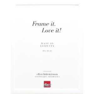 Фоторамка Effect из дерева профиль 43 белый глянец 30x40...