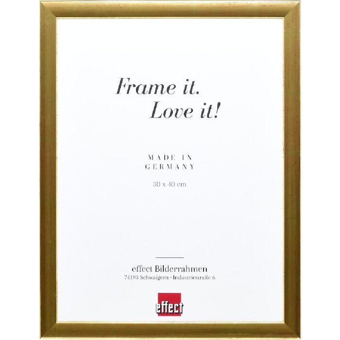 Фоторамка effect дерево профиль 43 золотая 50x50 см антирефлексное стекло