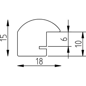 Фоторамка Effect из массива сосны, профиль 45, антиотражательное стекло 25x30 см