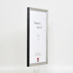 Фоторамка effect из дерева профиль 48 серебристая 21x29,7 см с антирефлексным стеклом