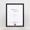 Effect Holzrahmen Profil 48 schwarz 25x30 cm Antireflexglas