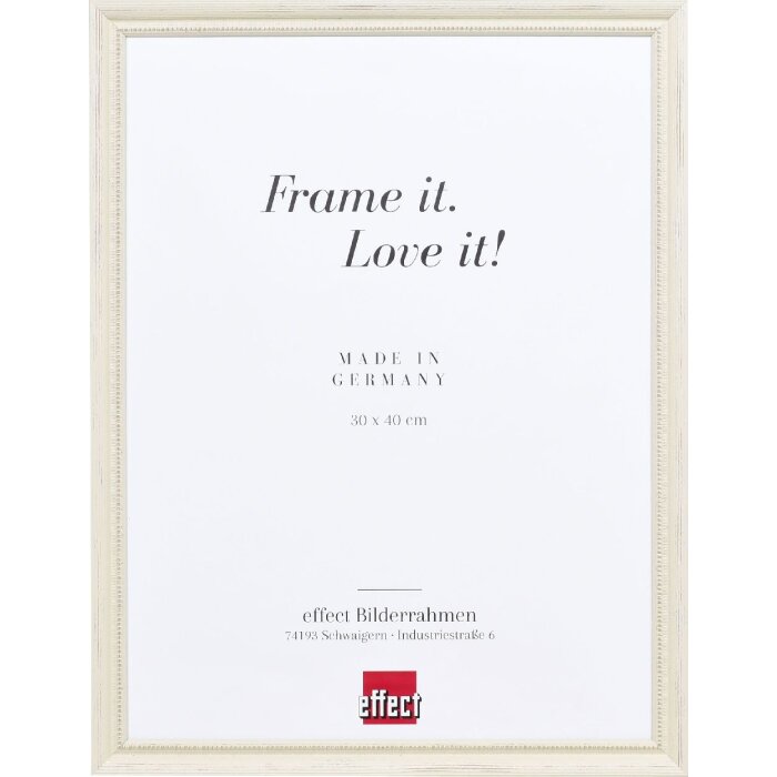 Фоторамка Effect из дерева профиль 48 белый 25x60 см с антирефлекторным стеклом