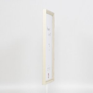 Effect Holzrahmen Profil 48 weiß 25x70 cm mit Antireflexglas