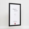 Effect Holzrahmen Profil 48 schwarz 28x35 cm Antireflexglas