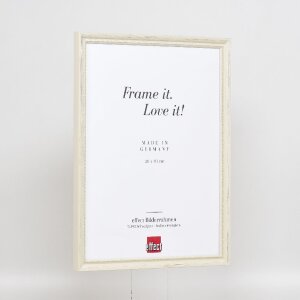 Effect Holzrahmen Profil 48 weiß 28x35 cm mit Antireflexglas