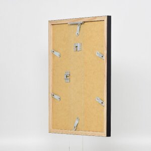 Effect Holzrahmen Profil 48 schwarz 30x30 cm Antireflexglas