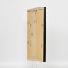 Effect Holzrahmen Profil 48 schwarz 30x30 cm Antireflexglas