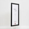Effect Holzrahmen Profil 48 schwarz 30x30 cm Antireflexglas