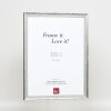effect Holzrahmen Profil 48 silber 30x40 cm mit Antireflexglas