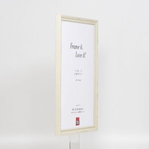 Effect Holzrahmen Profil 48 weiß 30x40 cm Antireflexglas