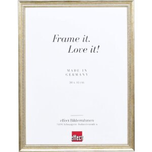 Effect Holzrahmen Profil 48 gold 35x50 cm mit Antireflexglas