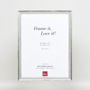 effect Bilderrahmen Profil 48 silber 40x40 cm mit Antireflexglas