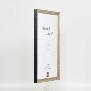 Effect Holzrahmen Profil 48 gold 45x60 cm Antireflexglas