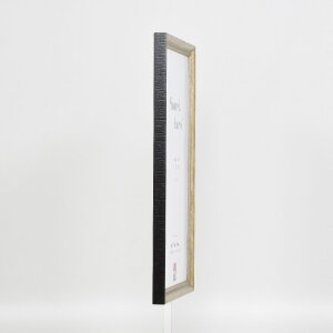 Effect Holzrahmen Profil 48 gold 45x60 cm Antireflexglas