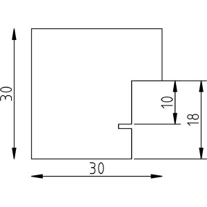Effect Holz-Bilderrahmen Profil 52 dunkelbraun 30x40 cm Antireflexglas