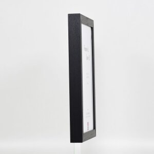Effect Holzbilderrahmen Profil 55 schwarz 18x27 cm Antireflexglas