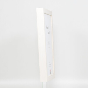 Эффектная деревянная фоторамка профиль 55 белый 50х50 см антибликовое стекло