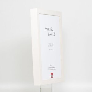 Effect Holz-Bilderrahmen Profil 55 weiß 50x60 cm mit Antireflexglas