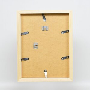 Effect Holz-Bilderrahmen Profil 55 weiß 50x65 cm mit Antireflexglas