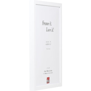 Фоторамка Effect из дерева профиль 58, белая, 18x32 см, антирефлексное стекло