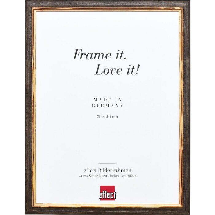 Effect Holzrahmen Profil 67 dunkelbraun 29,7x42 cm mit Antireflexglas