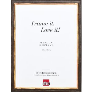 effect 0671-3550-44 Holzrahmen Profil 67 dunkelbraun 35x50 cm mit Antireflexglas