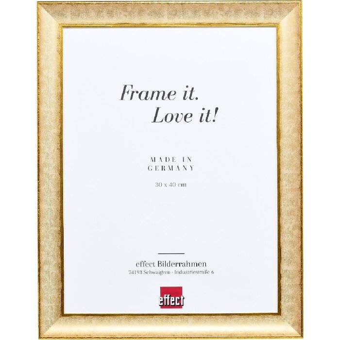 Effect Holzrahmen Profil 68 elfenbein 24x30 cm mit Antireflexglas