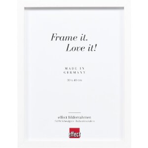 Фоторамка Effect из дерева профиль 74 белая 7x10 см с...