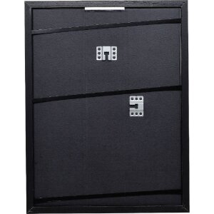 Effect Holz-Bilderrahmen Profil 74 schwarz 23x70 cm Antireflexglas