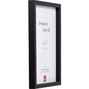 Фоторамка Effect из дерева профиль 74, черная, 35x50 см, антирефлексное стекло