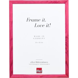 Effect Holzrahmen Profil 89 lila 10x10 cm Antireflexglas