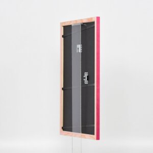 Эффектная деревянная рамка профиль 89 фиолетовый 15x20 см антибликовое стекло