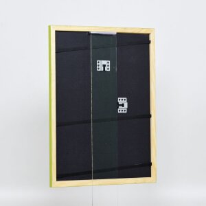 Эффектная деревянная рамка профиль 89 зеленый 18x24 см антибликовое стекло