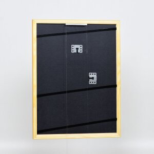 Эффектная деревянная рамка профиль 89 светло-коричневый 18x24 см антибликовое стекло