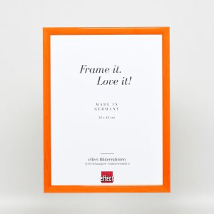 Эффектная деревянная рама профиль 89 лосось 21x29,7 см антибликовое стекло