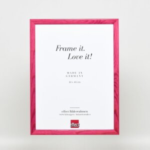 Эффектная деревянная рама профиль 89 фиолетовый 25x50 см антибликовое стекло