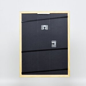 Эффектная деревянная рама профиль 89 зеленый 25x70 см антибликовое стекло