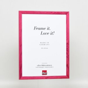 Эффектная деревянная рама профиль 89 фиолетовый 25x80 см антибликовое стекло