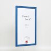Эффектная деревянная рама профиль 89 синий 35x50 см антибликовое стекло