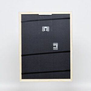 Эффектная деревянная рама профиль 89 синий 45x60 см антибликовое стекло