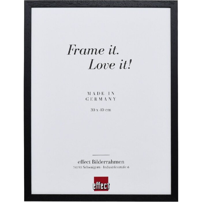 Effect Holzrahmen Profil 2330 schwarz 42x59,4 cm mit Antireflexglas