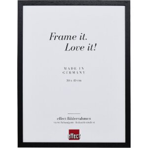 Effect Holzrahmen Profil 2330 schwarz 42x59,4 cm mit Antireflexglas