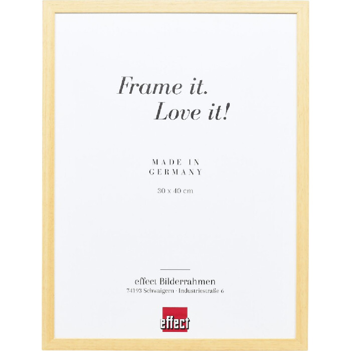 Фоторамка Effect из дерева профиль Top S натуральный 25x50 см с антирефлексным стеклом