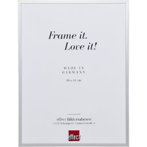 Effect B1 Brandschutz Bilderrahmen Alu Serie 2 silber 42x59,4 cm Antireflexglas