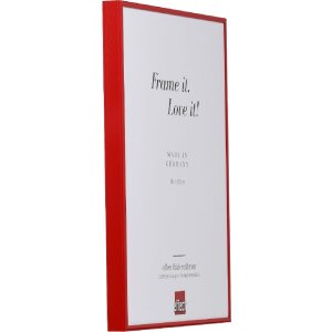 Effect Aluminium-Bilderrahmen Quadro 50x70 cm rot Acrylglas