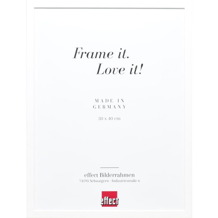 Effect Holzrahmen Profil 35 weiß 23x70 cm Acrylglas