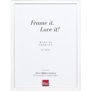 Effect Massivholz-Bilderrahmen Profil 39 weiß 40x60...